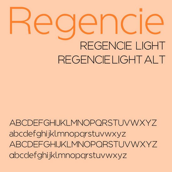 Regencie 免費(fèi)字體下載 - 設(shè)計(jì)達(dá)人網(wǎng)