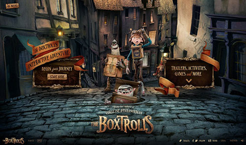 The Boxtrolls 網(wǎng)頁設(shè)計(jì)欣賞