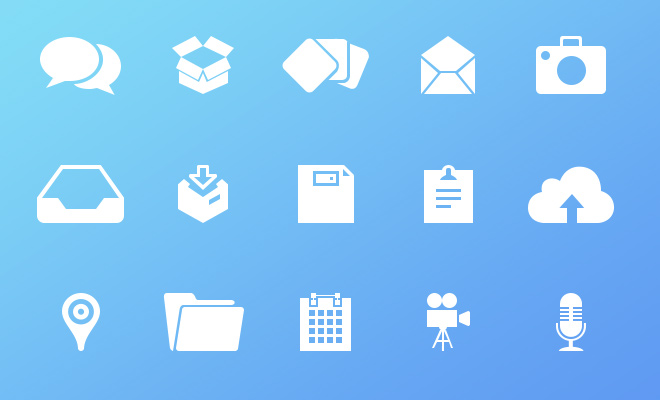 email chat icons white freebie simple