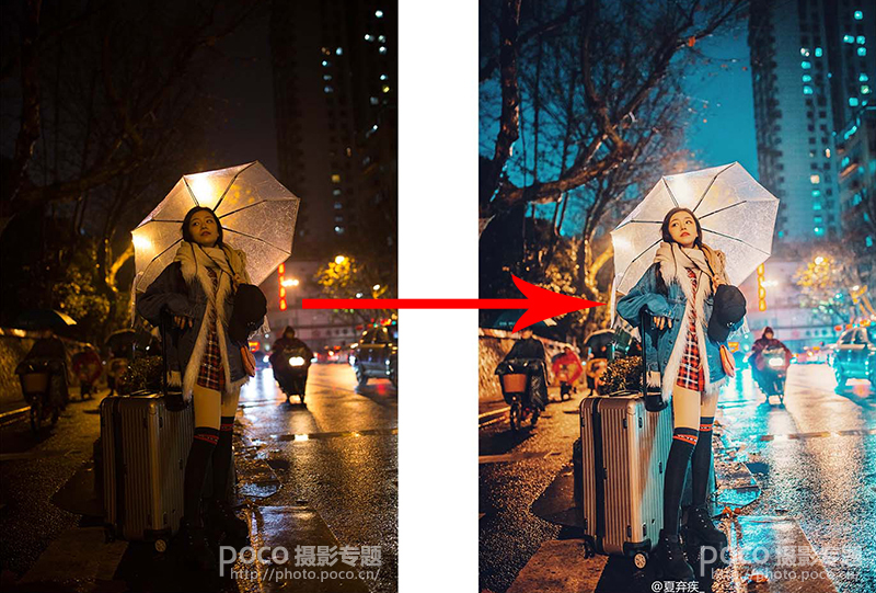 Photoshop給夜景曝光不足的人像照片調(diào)亮,圖趣網(wǎng)