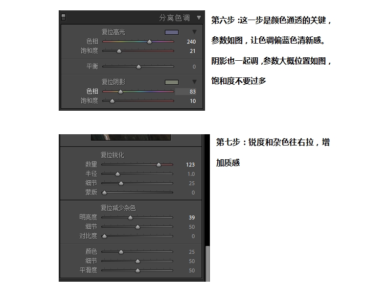 LR調(diào)出外景偏暗人像清新通透結(jié)果,破洛洛