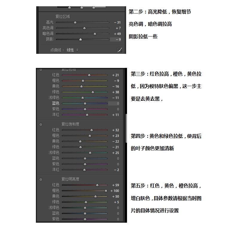 LR調(diào)出外景偏暗人像清新通透結(jié)果,破洛洛